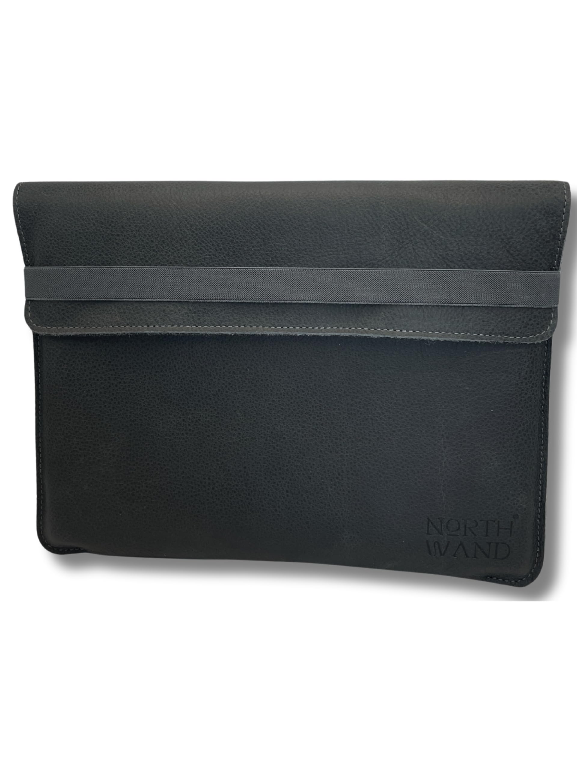 NorthWand Tasche für 11 Zoll iPad Pro (M4 2024 & 4+5.Gen) iPad Air (M2 2024 & 5.Gen) iPad. Hülle, Case ohne/mit Apple Smart Folio, Keyboard. Weiches Büffelleder, Signetprägung. Made in Germany Schwarz