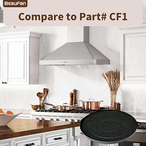 Miniatura 4 de Juego de 4 filtros de carbón CF1 de repuesto para modelos de campana extractora Zline KBCRN-36, KBCRN-42, KBCRN-48, KECRN-36, KN4-48, KE2i-36, KL2-30