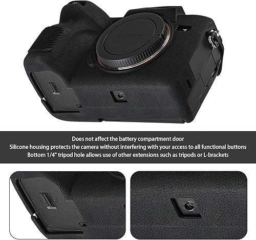 Miniatura 4 de Easy Hood A7RV - Funda para cámara antiarañazos, ajuste delgado, de goma de silicona suave, compatible con cámara Sony Alpha 7R V A7RV 7RM5 DSLR