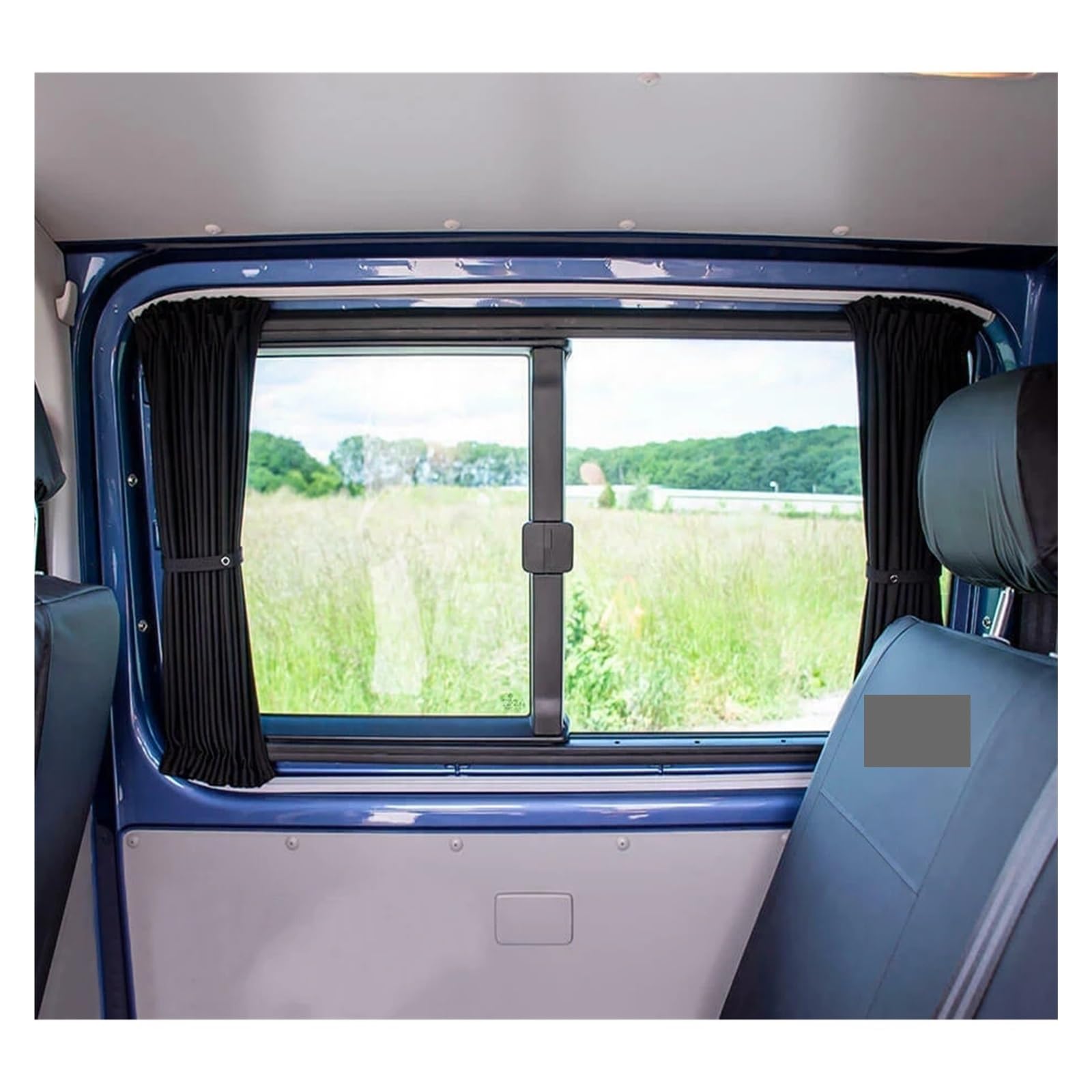 Rideau Arrière Fourgon Occultant Kit de Rideau Caravane Pare-Soleil for Camping-Car