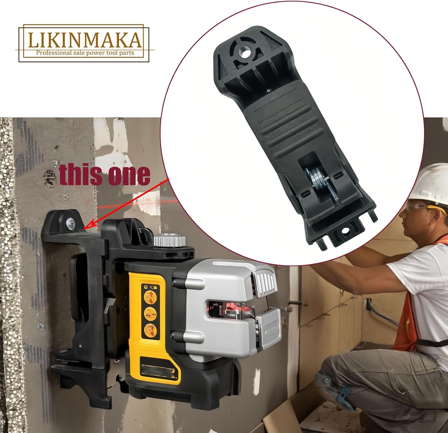 N875900 N147840 N064907 Wall Mount Bracket Level Support Fits to Dewalt DW088K DW087K DW087 DW088 DW089 DW089K DW087P DW087K-CA DW086K DW088CG Laser Machine