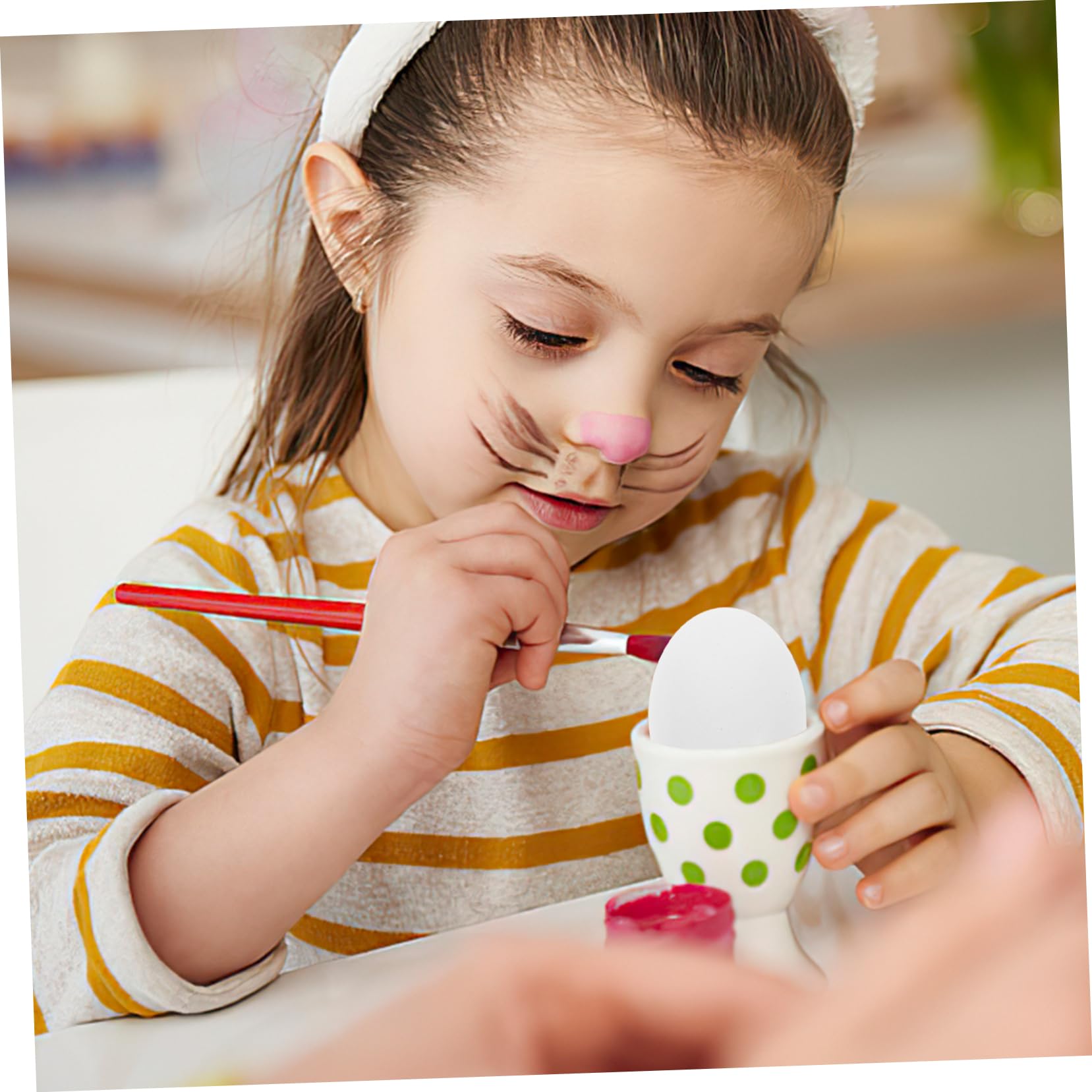 NULYLU 8Pcs Unfinished Eggs for DIY Crafting Realistic Fake Eggs for Chicken Nests for Easter Decorations and Creative Projects