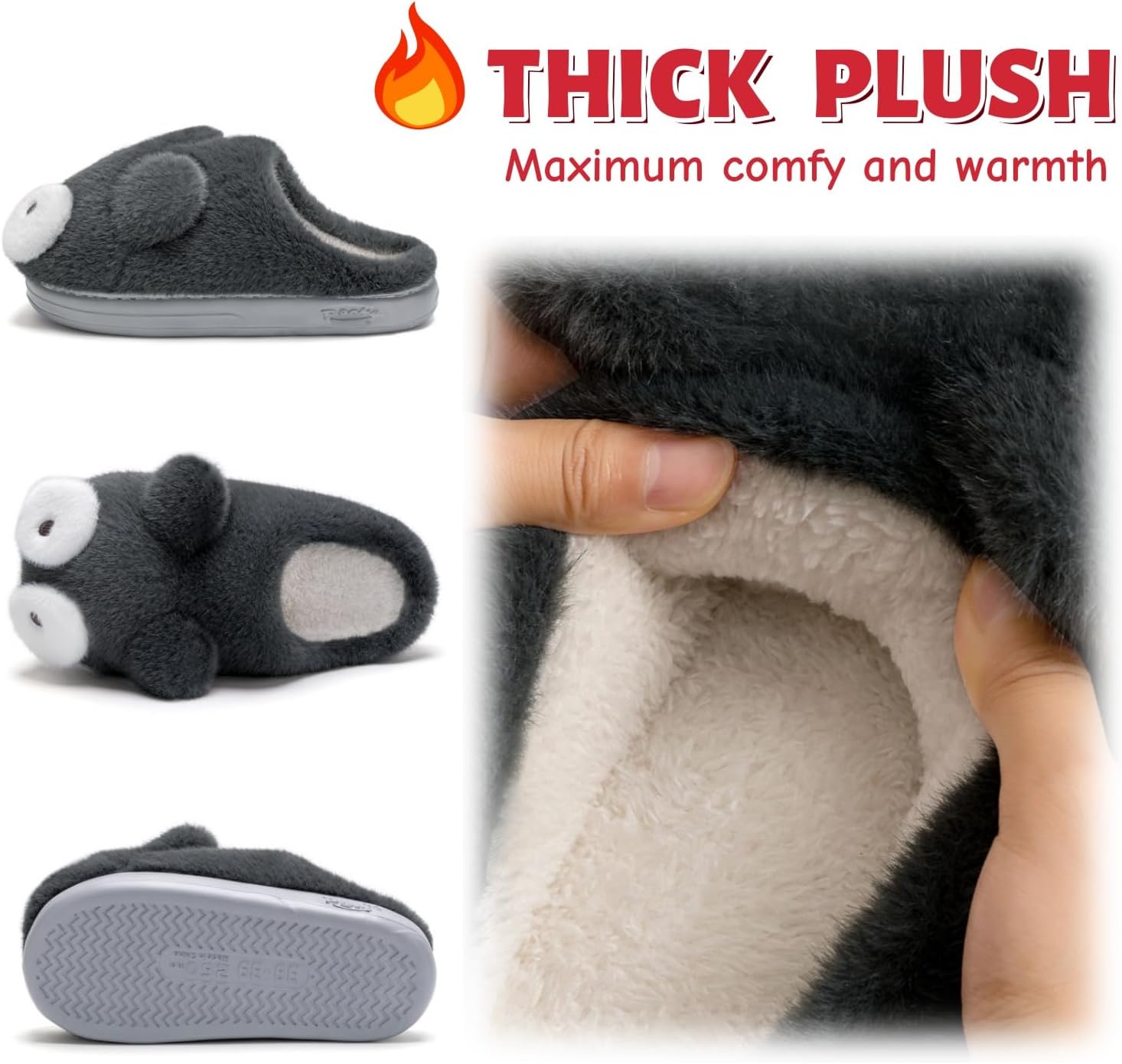 かわいい猫用スリッパ 男女兼用 かわいい動物 ふわふわスリッパ レディース メンズ ファジースリッパ フラシ天 暖かい 居心地の良い