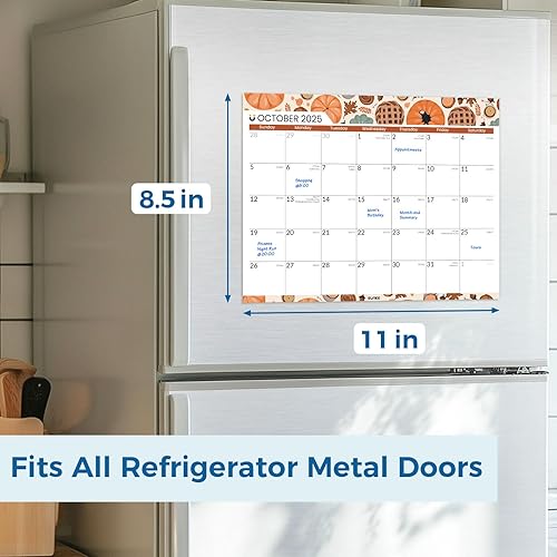 Miniatura 2 de SUNEE Calendario magnético para refrigerador 2025-2028 de julio de 2025 a junio de 2028, calendario magnético para refrigerador de 3 años para la