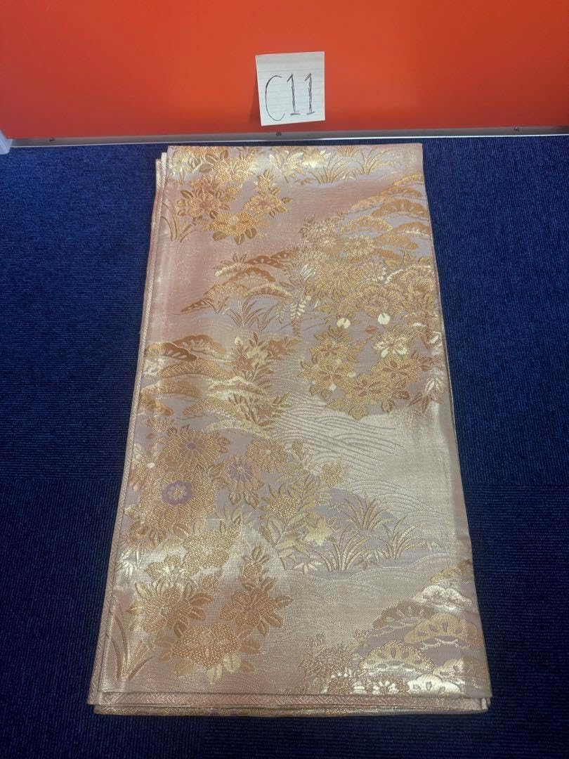2690袋帯 古代彫金紋 西陣織 金糸 高級上質上 約440cm - PERDIBUTOR.HU