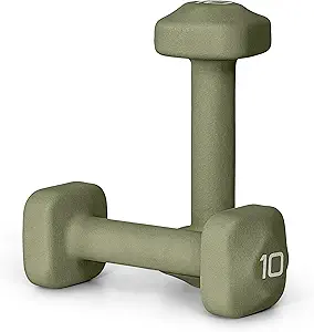 Tone Fitness Neoprene Dumbbell Weight Pairs with Anti-Roll Square Head | Multiple Options