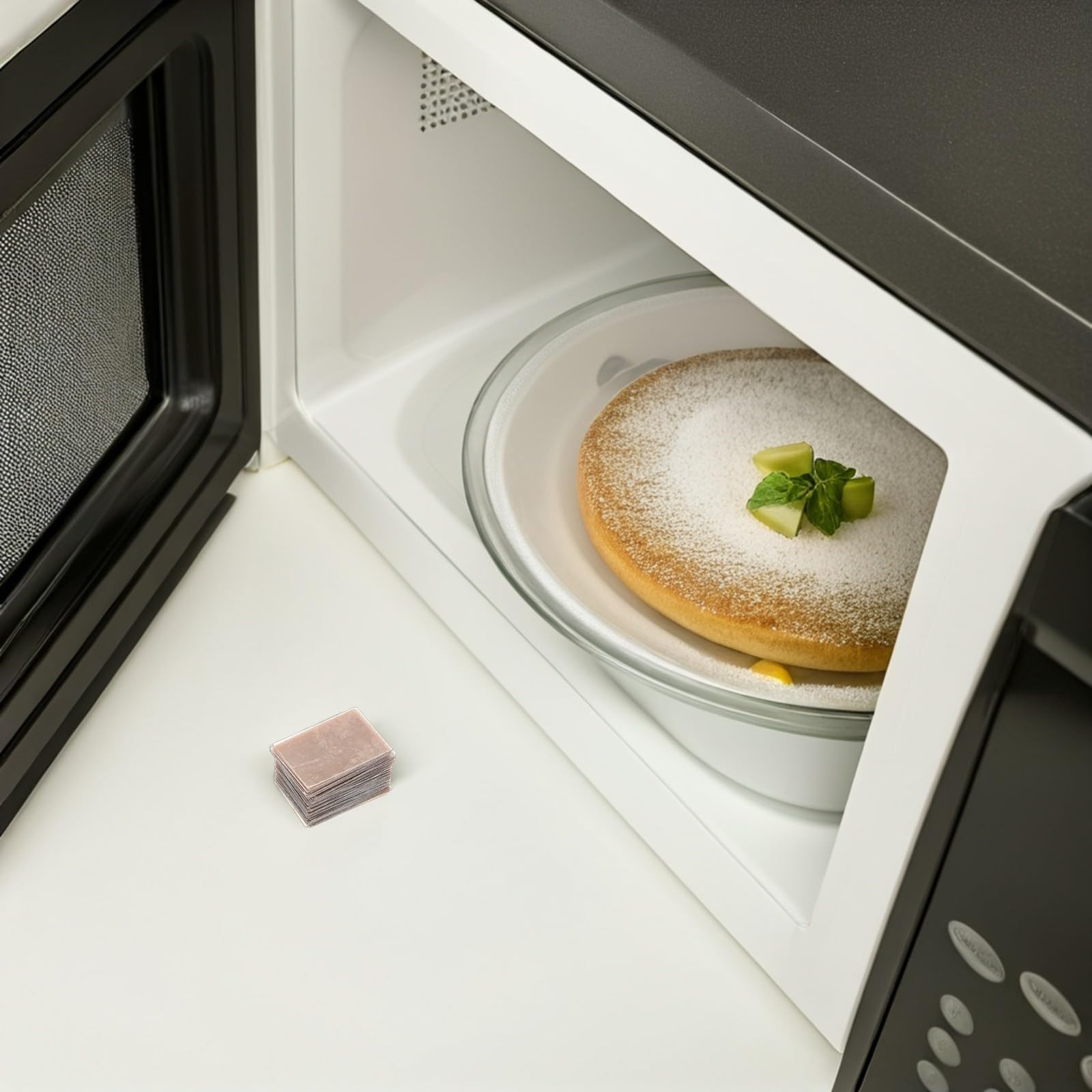 Healeved Fogli di Mica Trasparenti Resistenti al Calore 100 Pezzi per Riparazione Microonde e Manutenzione Elettrodomestici da Cucina