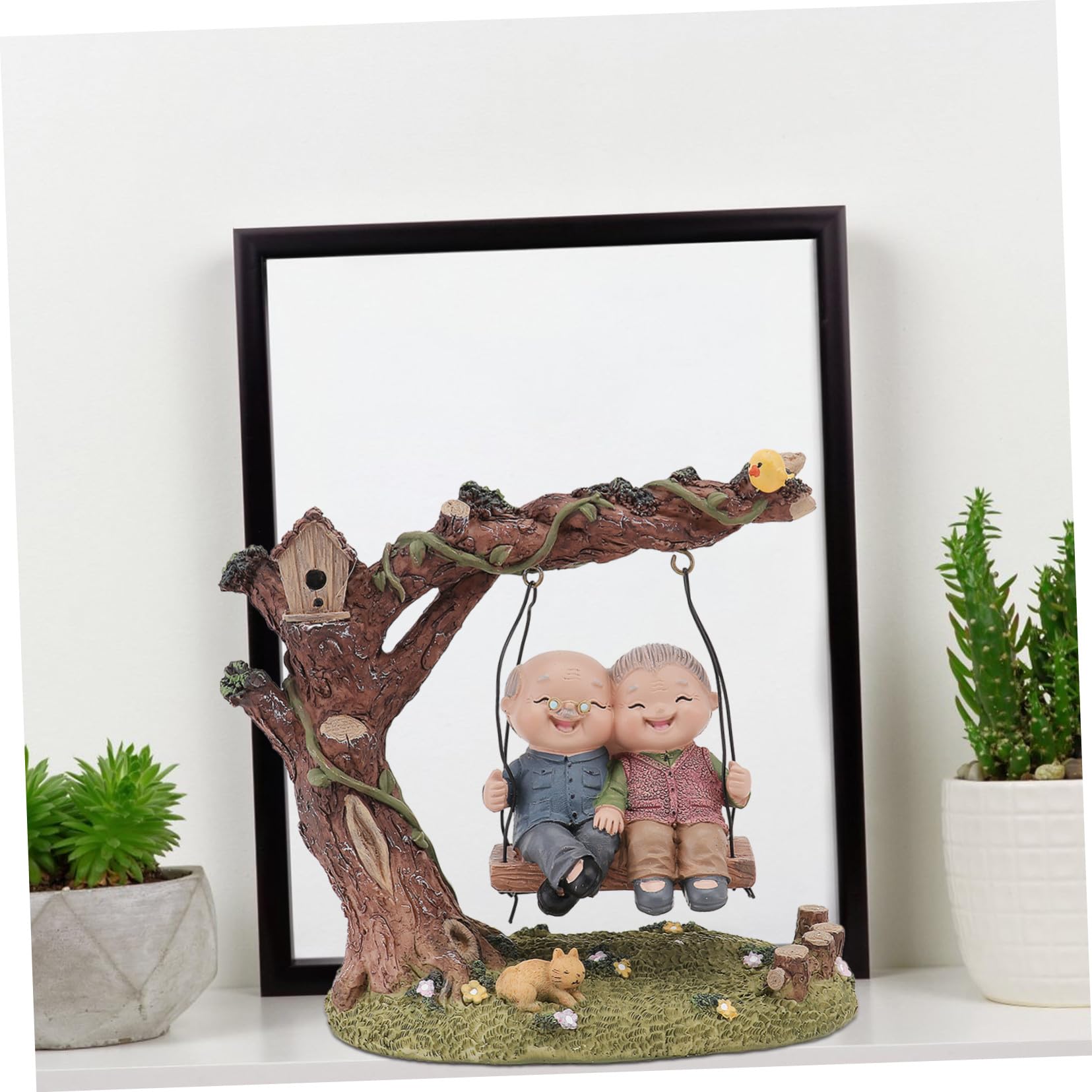 Figur Farbe Jubiläumsgeschenk als Zufällige Hochzeits mit Handgefertigtes Kunstharz Ornament Paar für Exquisiter Form Heimdekoration