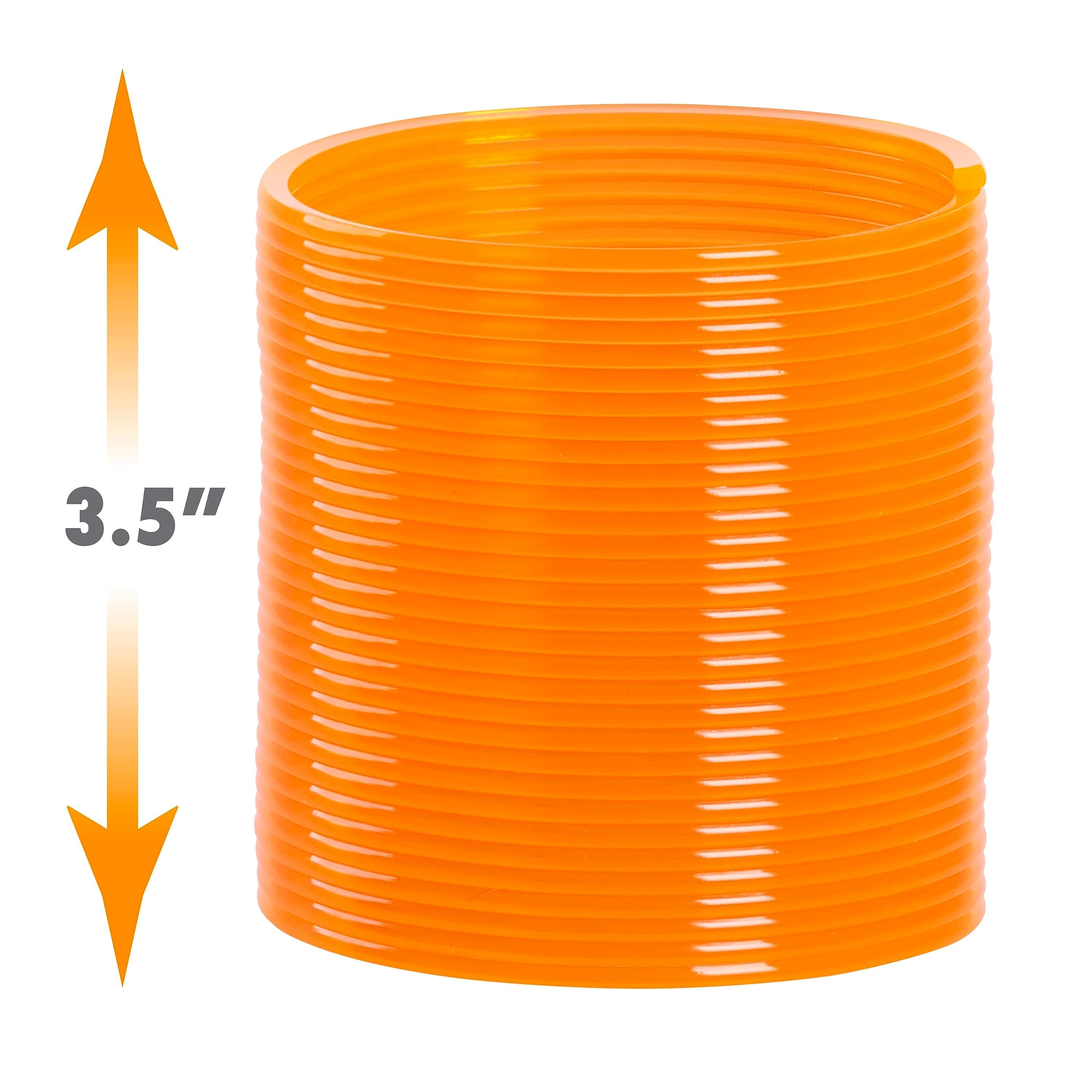 Slinky® Pro Plastic Spring Fidget Toy, Orange, 3.4-inch Diameter, Kids Toys for Ages 5 Up by Just Play