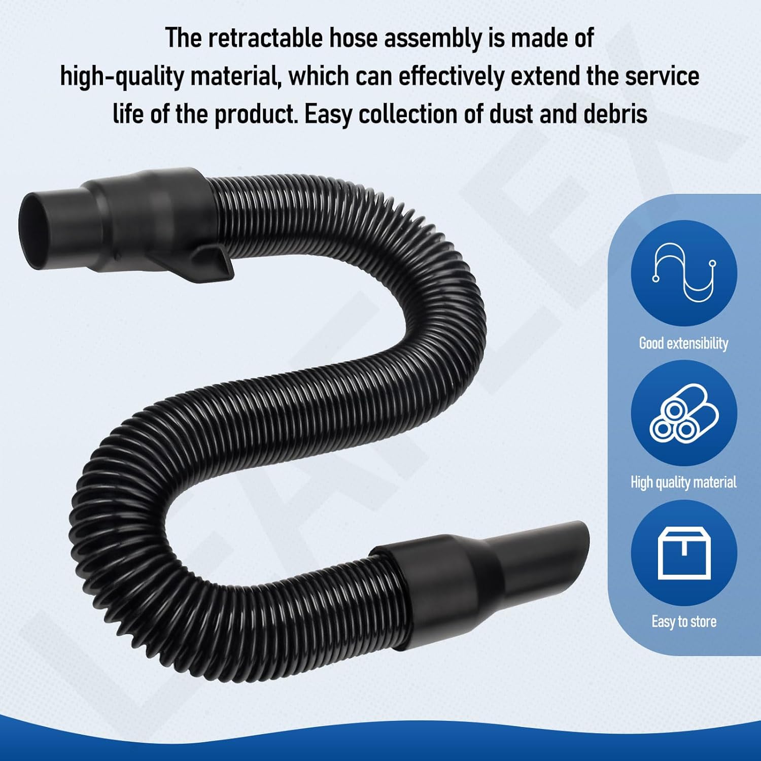 14-37-0105 Vacuum Hose for 18V Packout Vacuum 0970-20 0880-20, Fit 18V 2.5 Gallon Wet/Dry Shop Vac Hose Assembly - Internal Storage