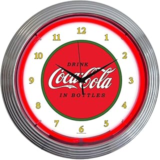 Neonetics Drinks Coca Cola 1910 Classic Neon Wall Clock, 15-Inch