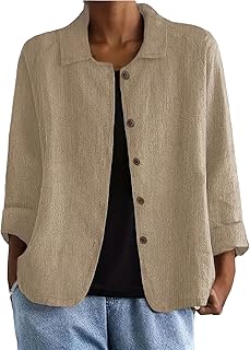 GenericWomens Cotton Linen Shirts Jacket Lahore, Karachi - Pakistan