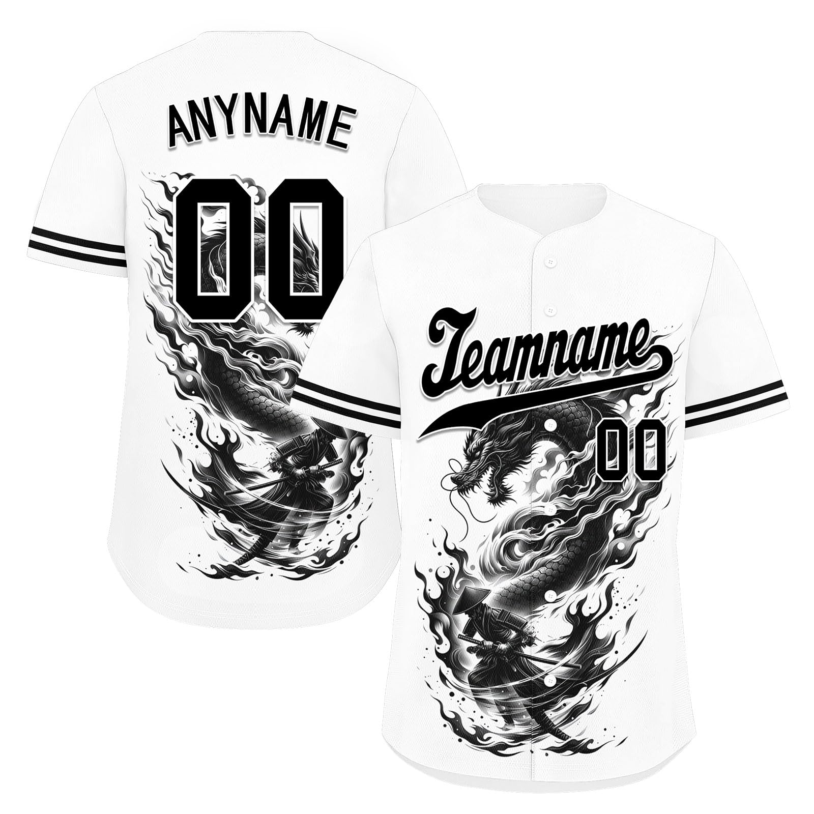 coolcustomize Custom Skull Baseball Jersey for Men Youth Team Gothic Sports Uniform Short Sleeve Softball Shirts with Name/Logo
