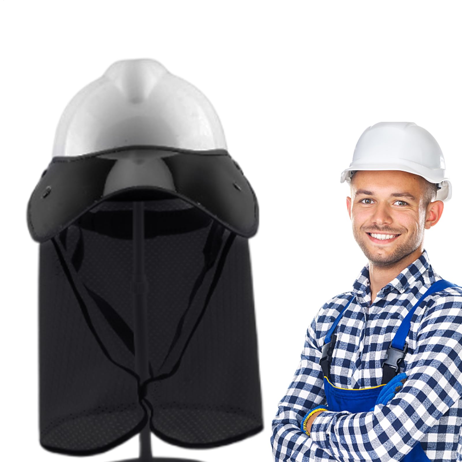 Parasol de visera de casco duro de secado rápido con protección de bloqueo UV 8