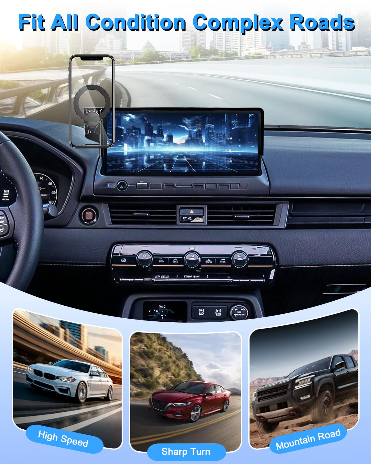 PZK Supporto per telefono da auto per Honda Passport/Pilot 2026 Accessori