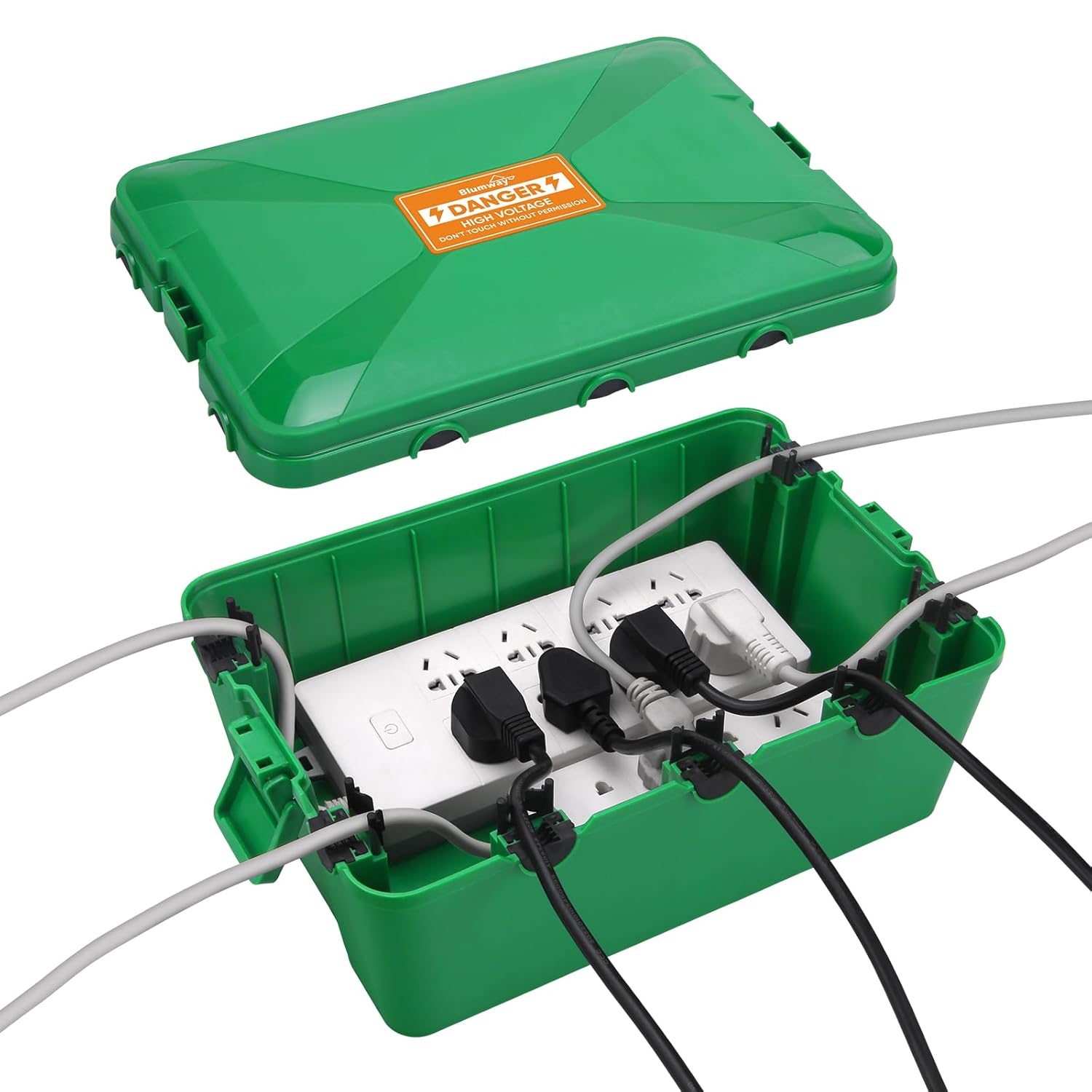 Blumway Large Outdoor Electrical Box, Medium Waterproof Outdoor Outlet Covers