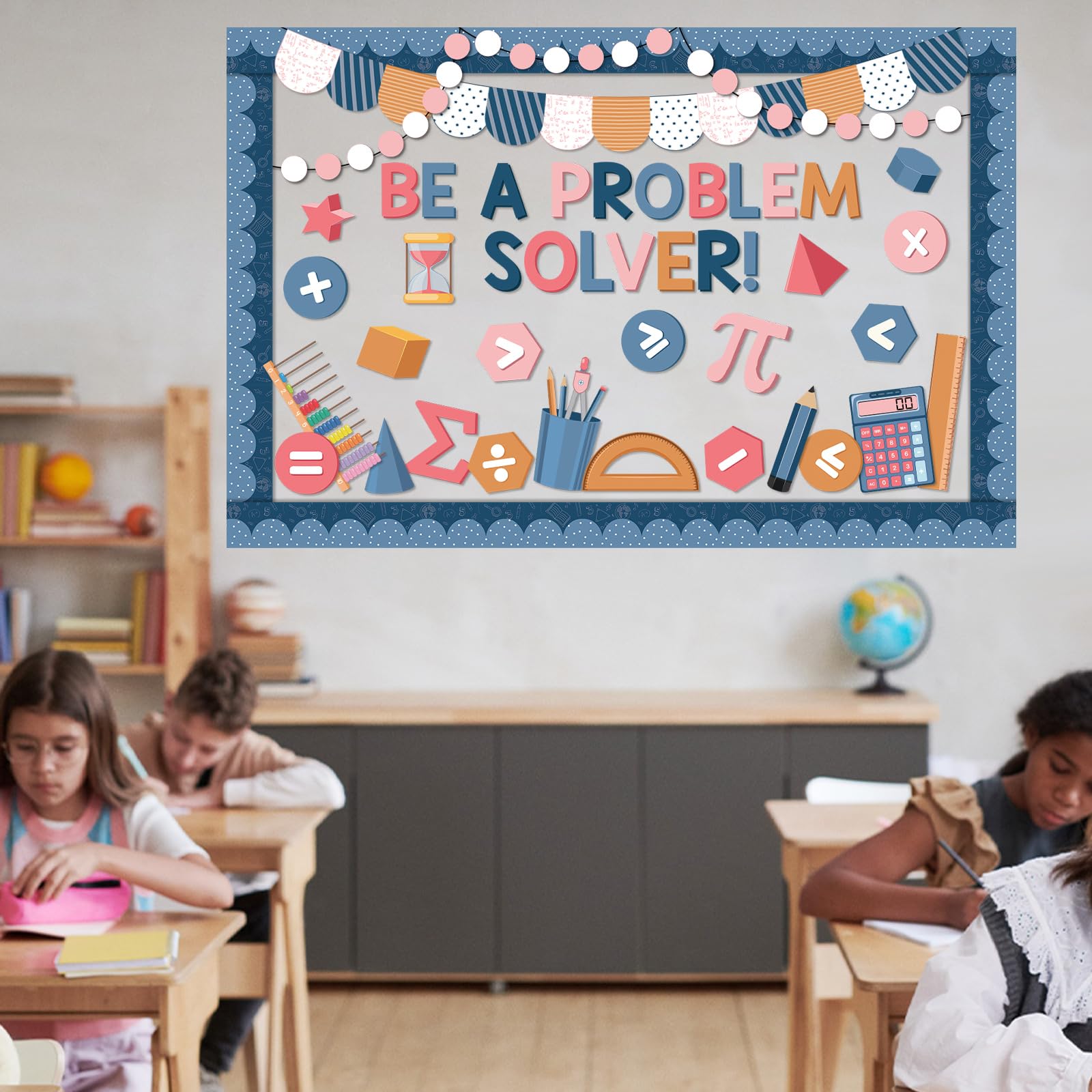 Snapklik.com : Funrous Boho Math Bulletin Board Set Math Signs ...