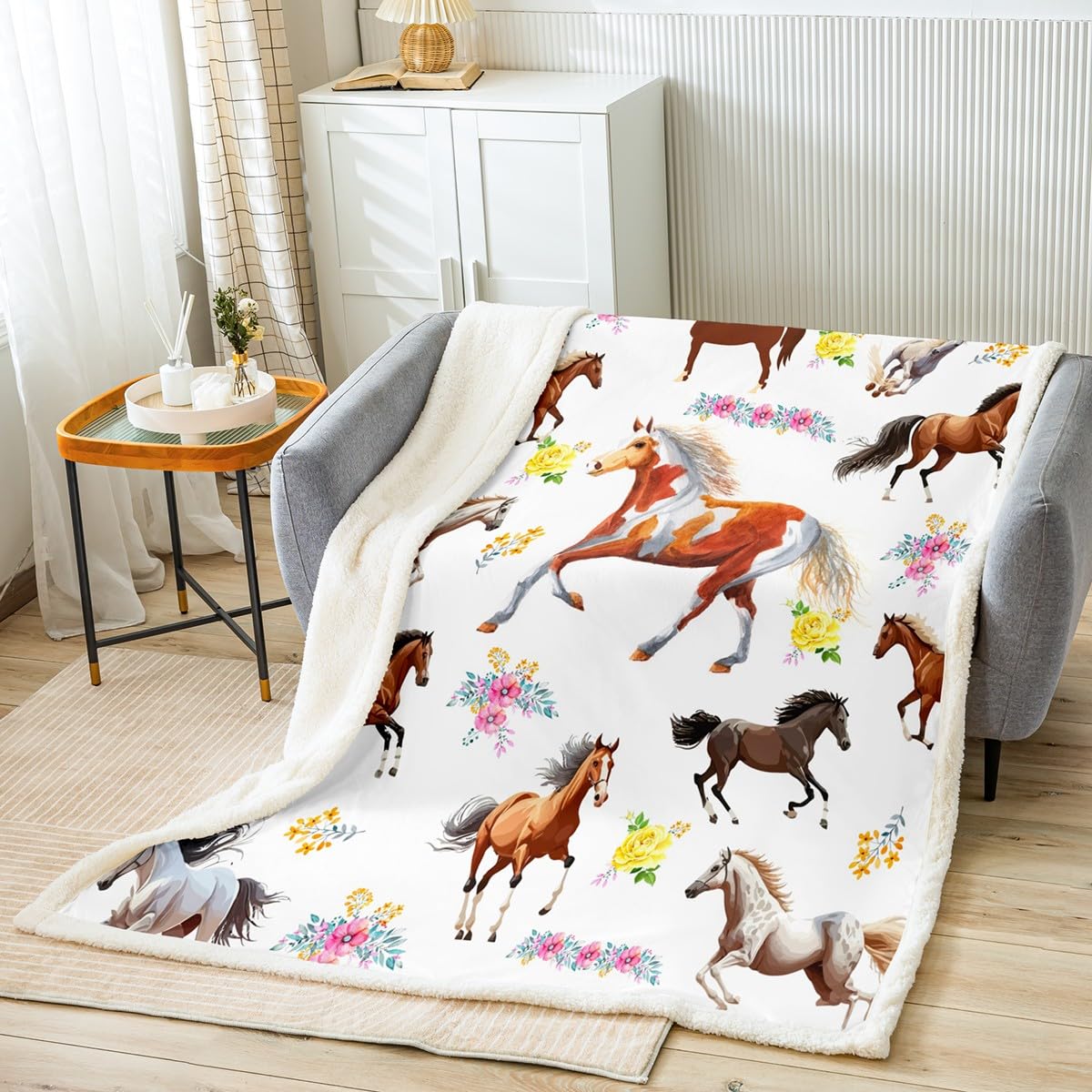 Coperta In Pile Peloso Morbida 152x127 Cm - Flanella Calda E Ipoallergenica - Per Letto, Divano, Ufficio E Campeggio