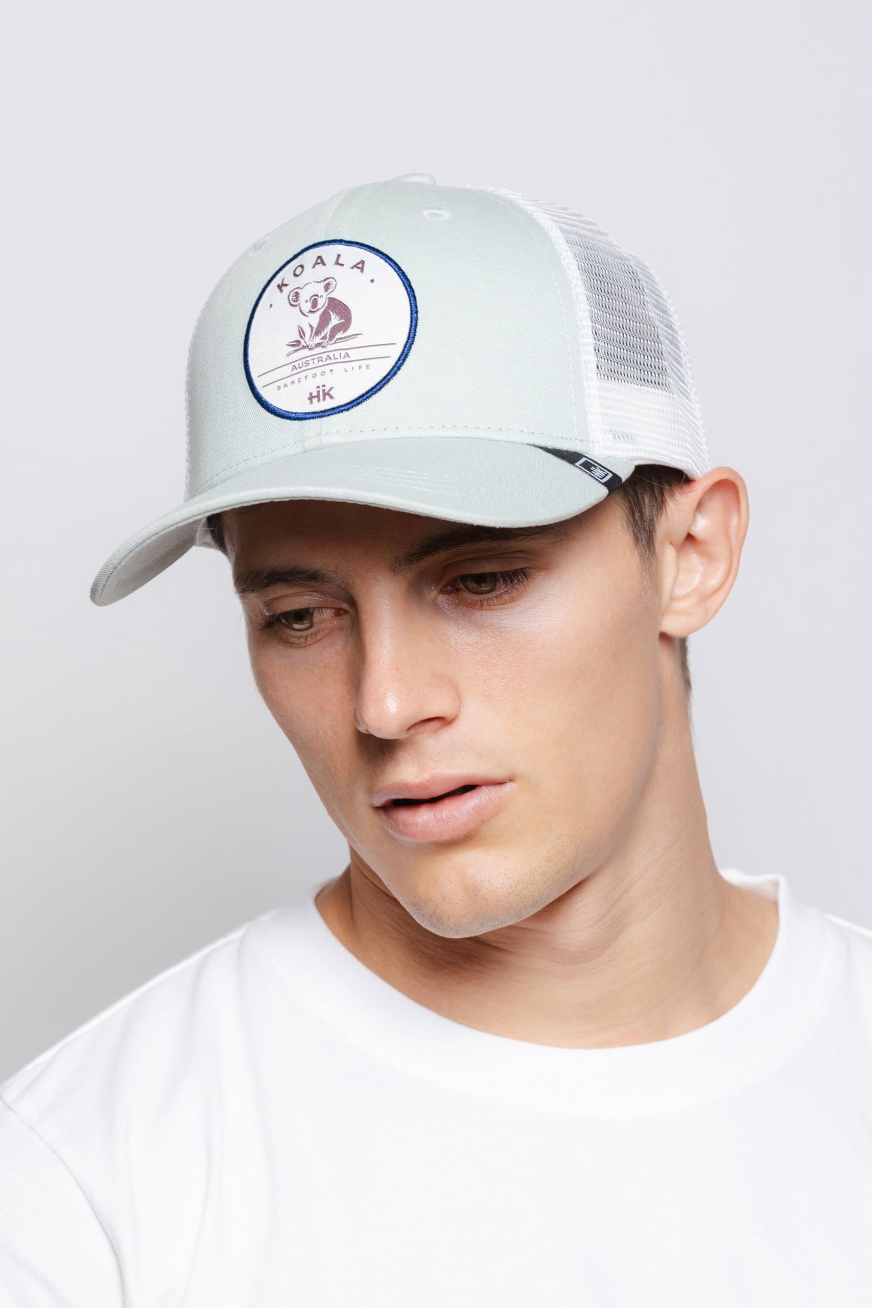 Hanukeii Gorra Trucker Hombre y Mujer Koala Truck Green/White. Gorras Beisbol, Diseño Transpirable y Ligero, Look Deportivo y Casual en Cualquier Estación del Año