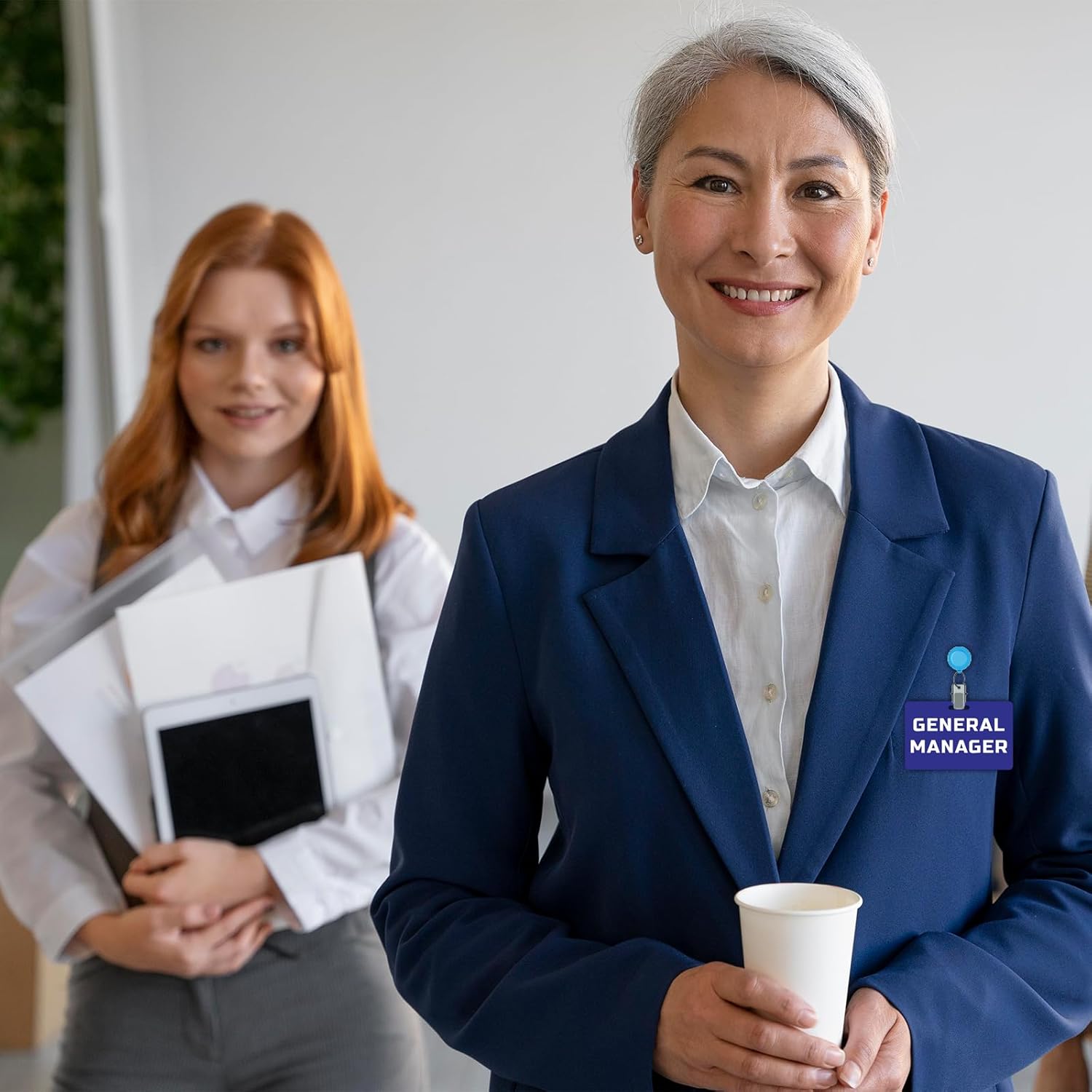 100 Pack Light Purple ID Badge - Premium Custom PVC Cards with Punch - Double Sided Print CR80 30mil Horizontal Graphic Quality PVC Cards for Business Office, Hospital, School, Specialist