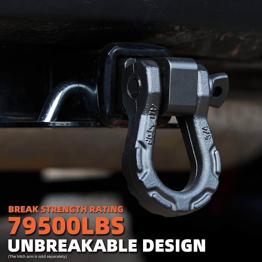 Amazon.com: ALL-TOP D Ring Shackle (2 Pack) 3/4