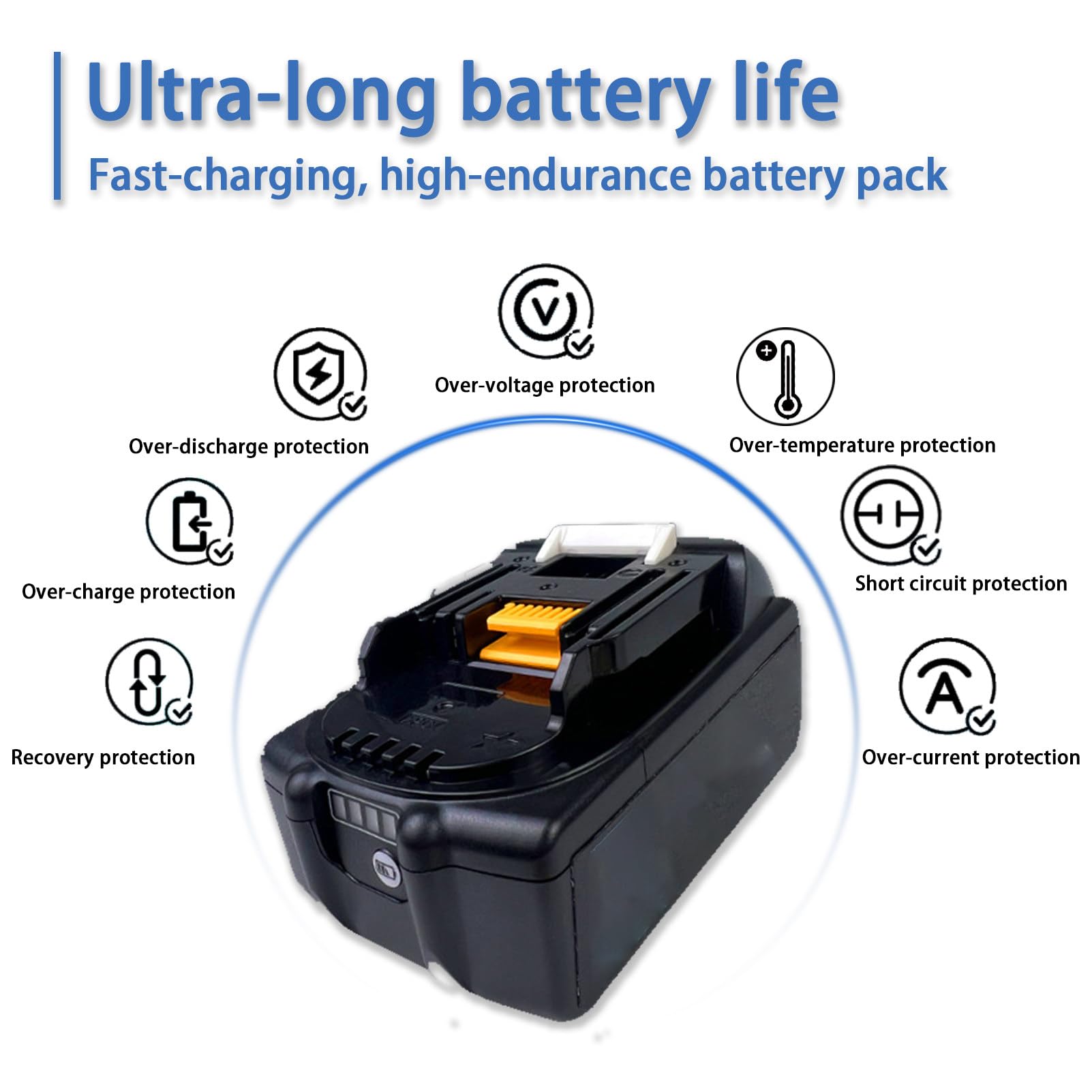 Crimpatrice idraulica senza fili, utensile elettrico ricaricabile per crimpatura,con batteria da 4,0 Ah,11 set di matrici, il LED illumina l'area di lavoro per un facile utilizzo in aree buie EZ-300