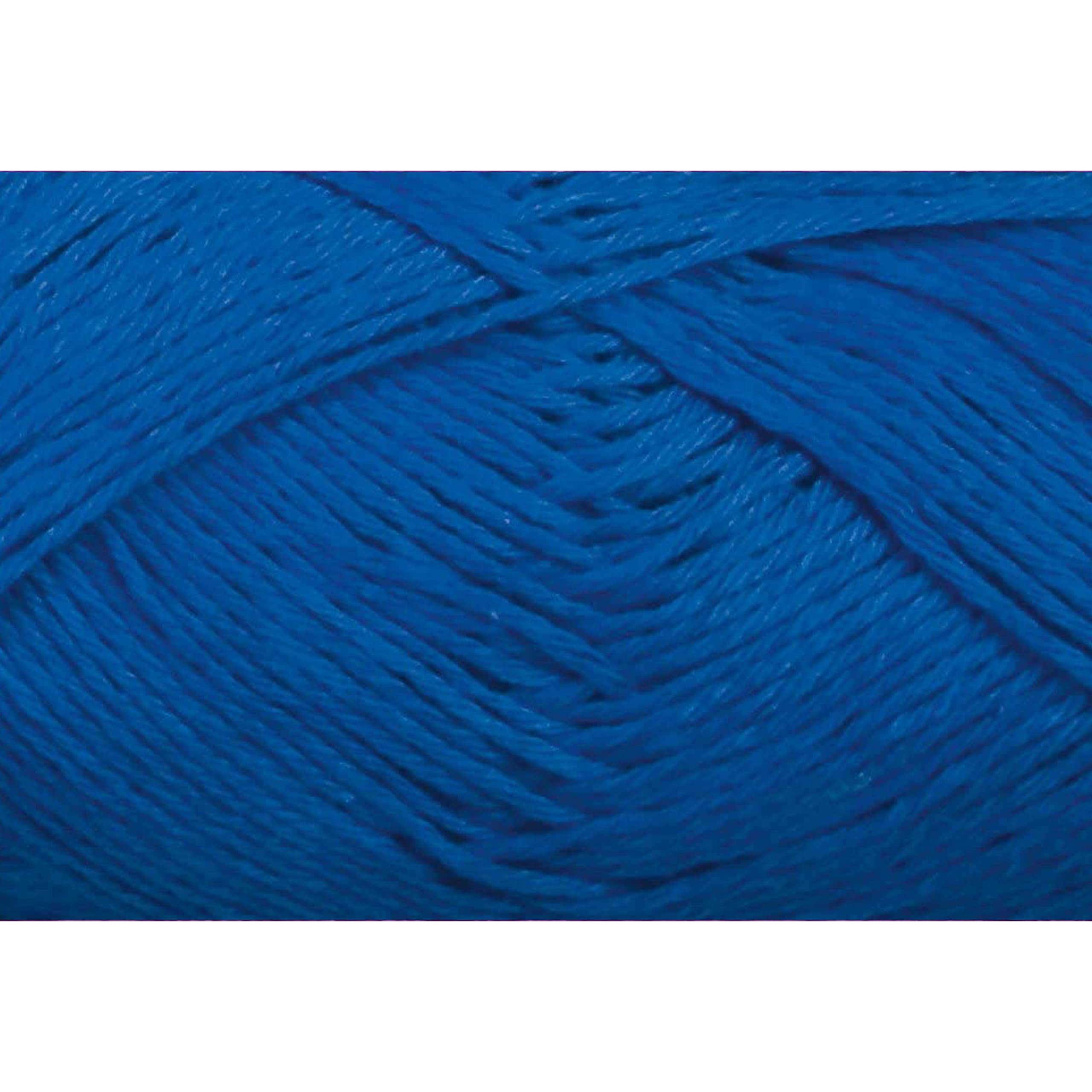 Fil à Tricoter Cotton Fun Gründl - 100% Coton - Marin - 50g/115m - Lot De 10 Pelotes