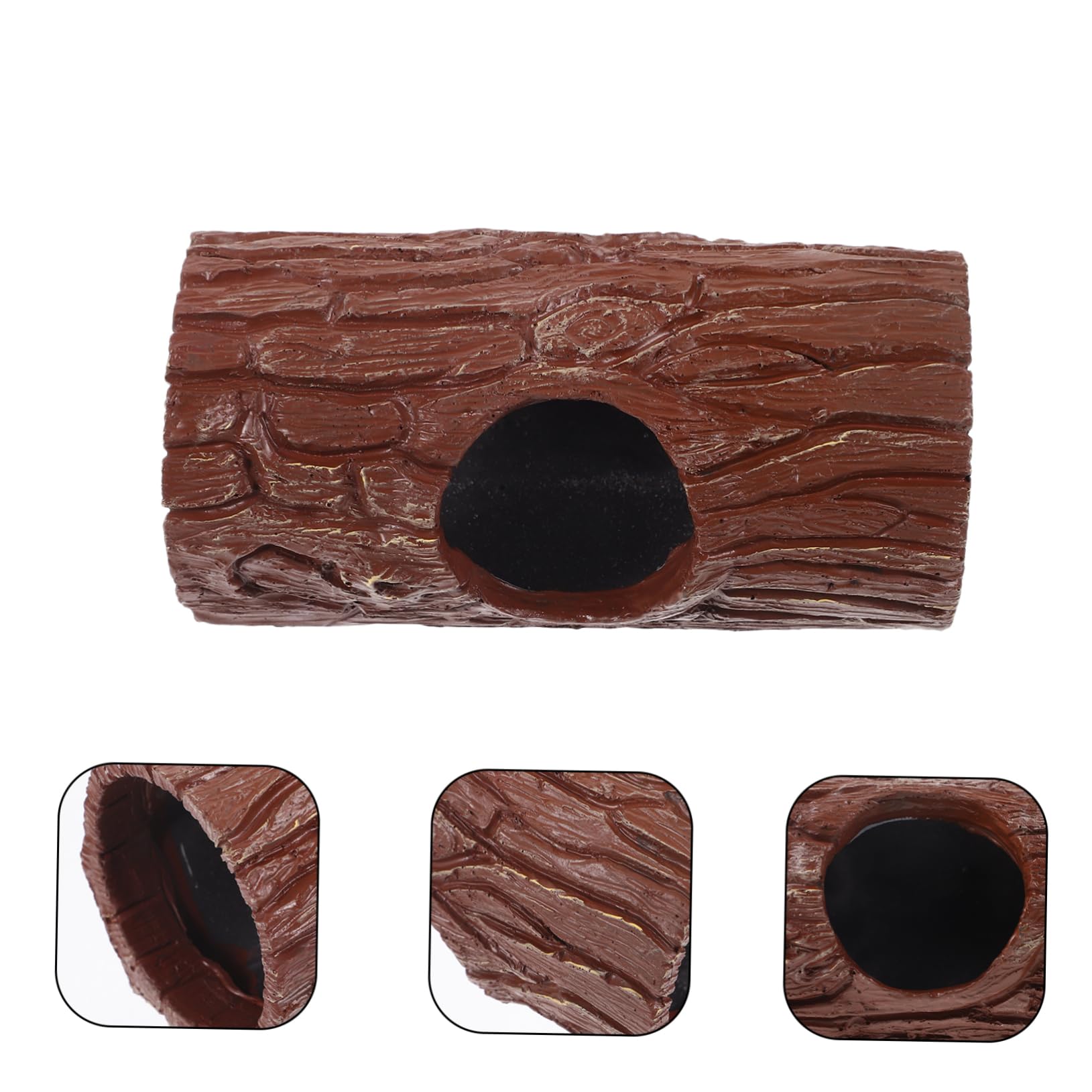 Abaodam Pet Hideaway House Tunnel Guinea Pig and Hamster Hideout Resin Material Toy Safe and Comfortable