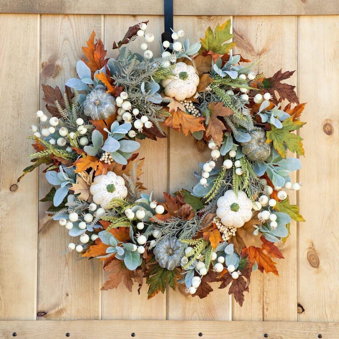 Ghirlanda di fiori artificiali, 35 cm, per Halloween, colore verde (C)