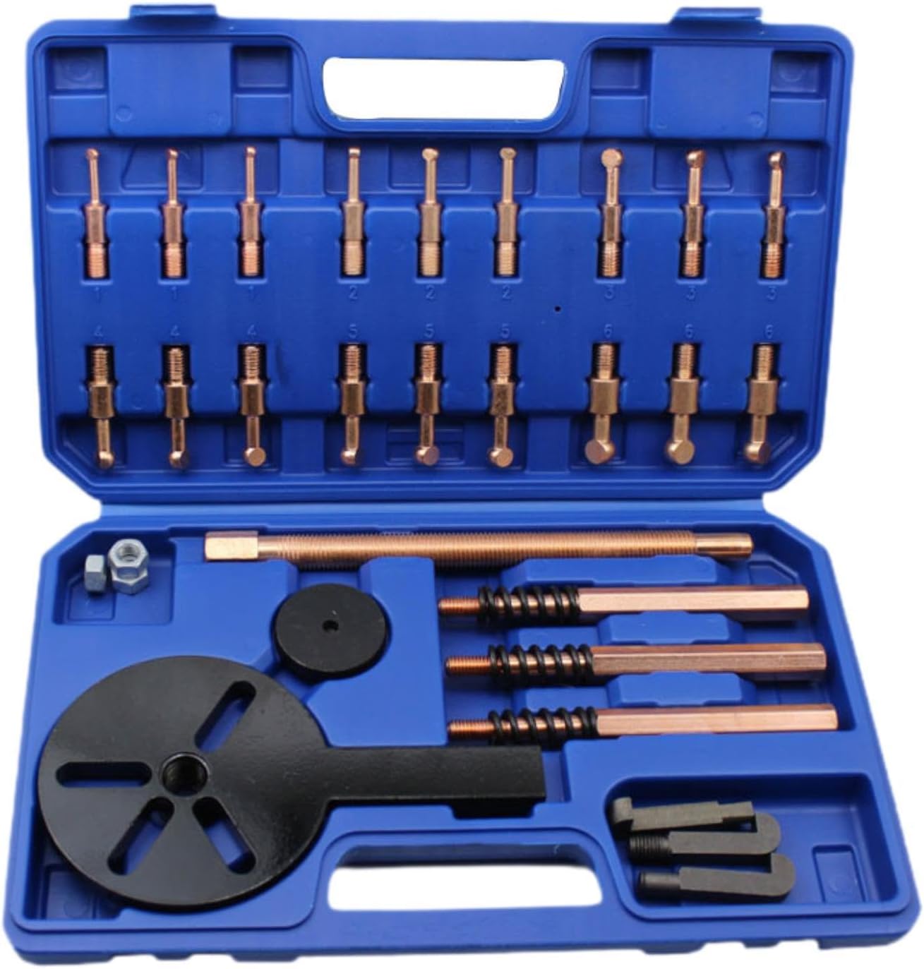 Bearing Disassembly Gear Puller Kit Bearing Separator with 3 Jaw Hooks Universal for Automobile Maintenance Labor Saving, 30 in 1