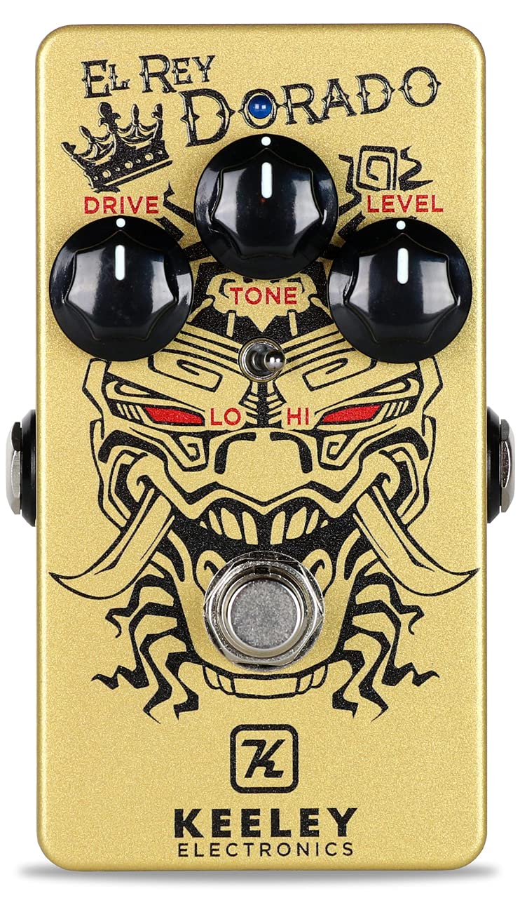KeeleyEl Rey Dorado Overdrive Pedal, Gold (KElrey)