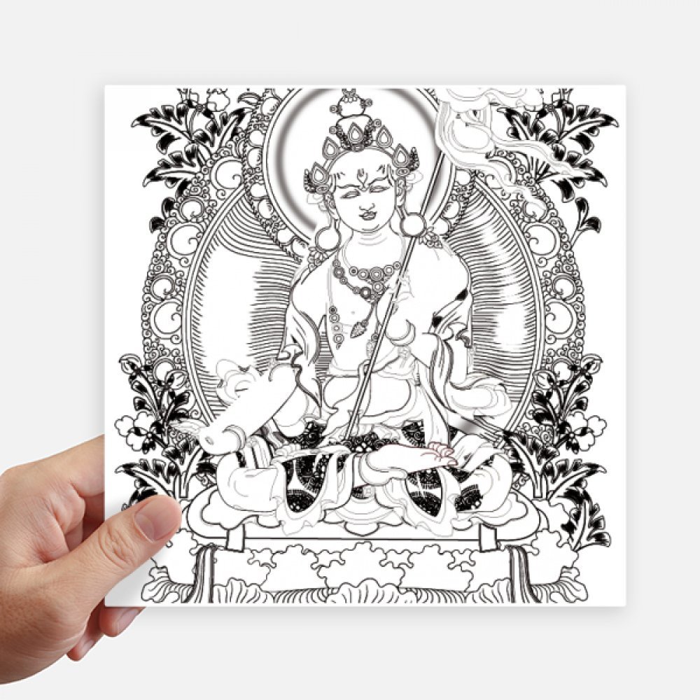 Sticker Guanyin bouddhisme pour masquer les rayures de valise et moto