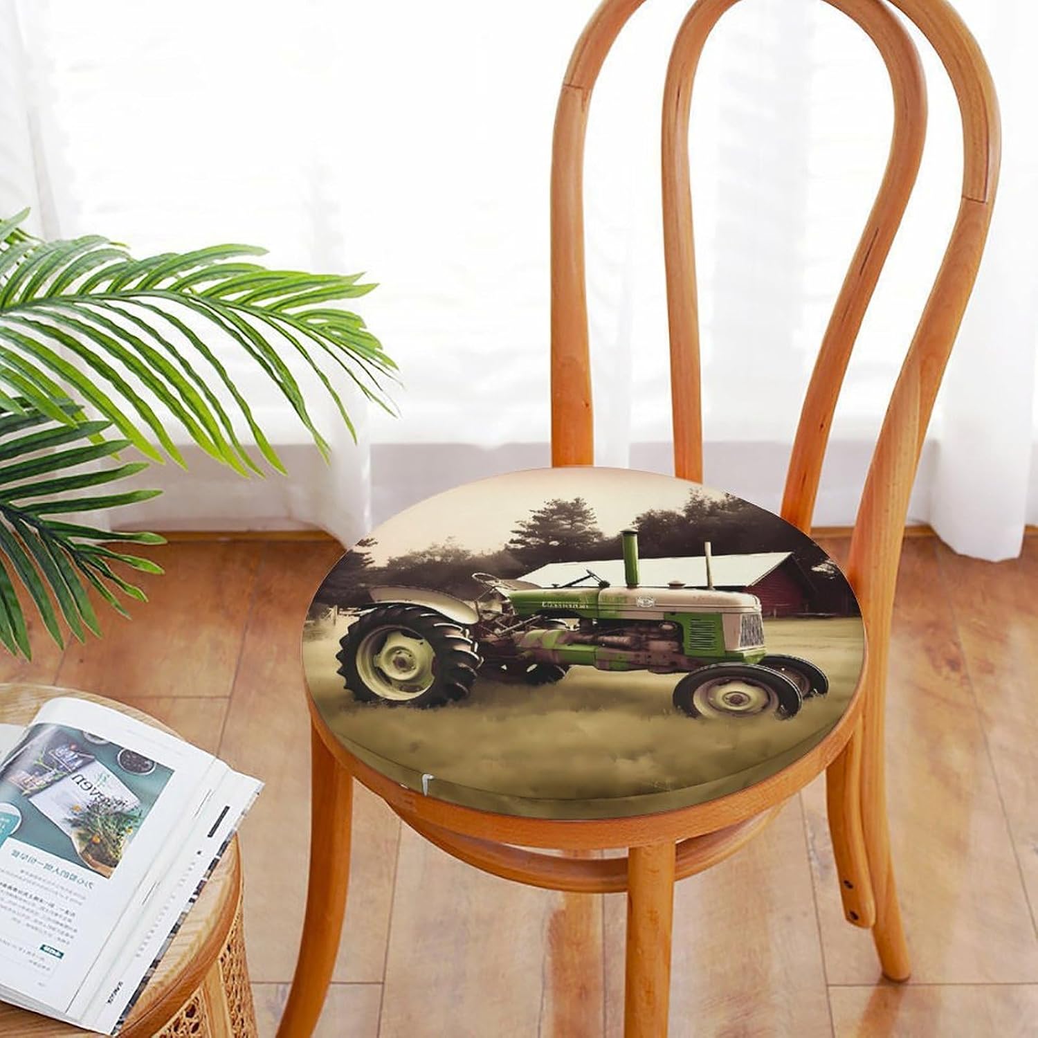 Old Tractor Photo Farm Chair Cushions Floor Pillow Chair Pad