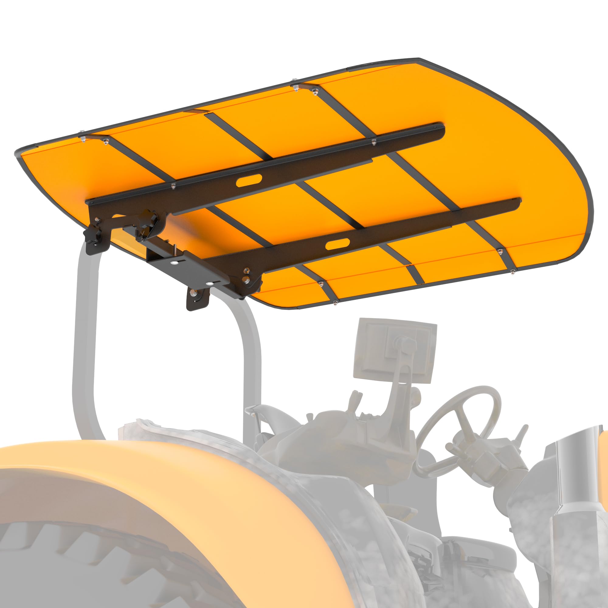 GARVIN Tractor and Mowers Canopy for ROPS 53-3/8" X 53-3/8"- High-Density Thermoplastic Mowers Umbrella (Will Add About 4'' to The Height of The