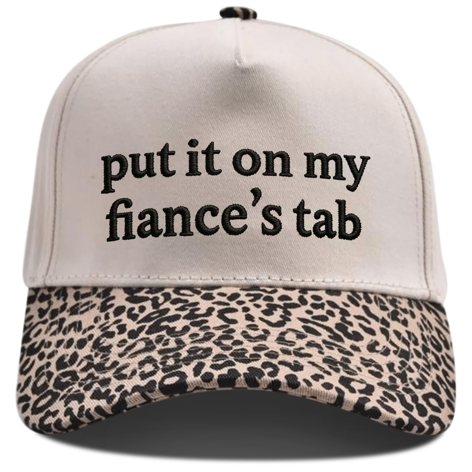 Put It On My Fiance'S Tab Tab Funny Trucker Hats Women Vintage Adjustable Baseball Cap Embroidery Fashion Trucker Hat