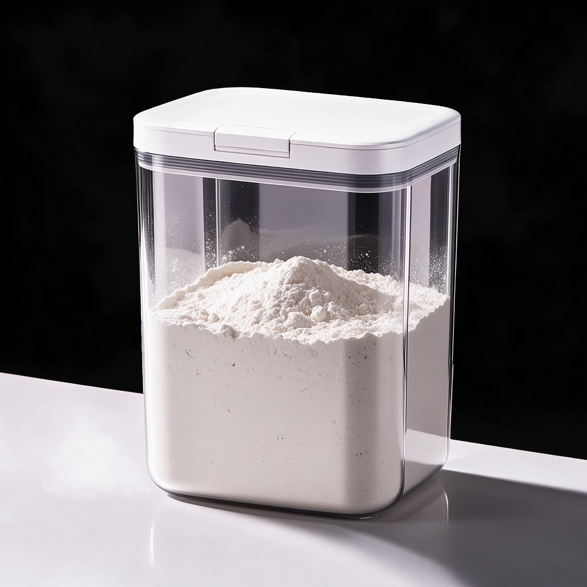 LivLab Contenedor de harina – Dispensador de harina grande de 5.5 L/5.81 qt/5 kg mantiene tu harina fresca y seca fácilmente con Kitchen Essential