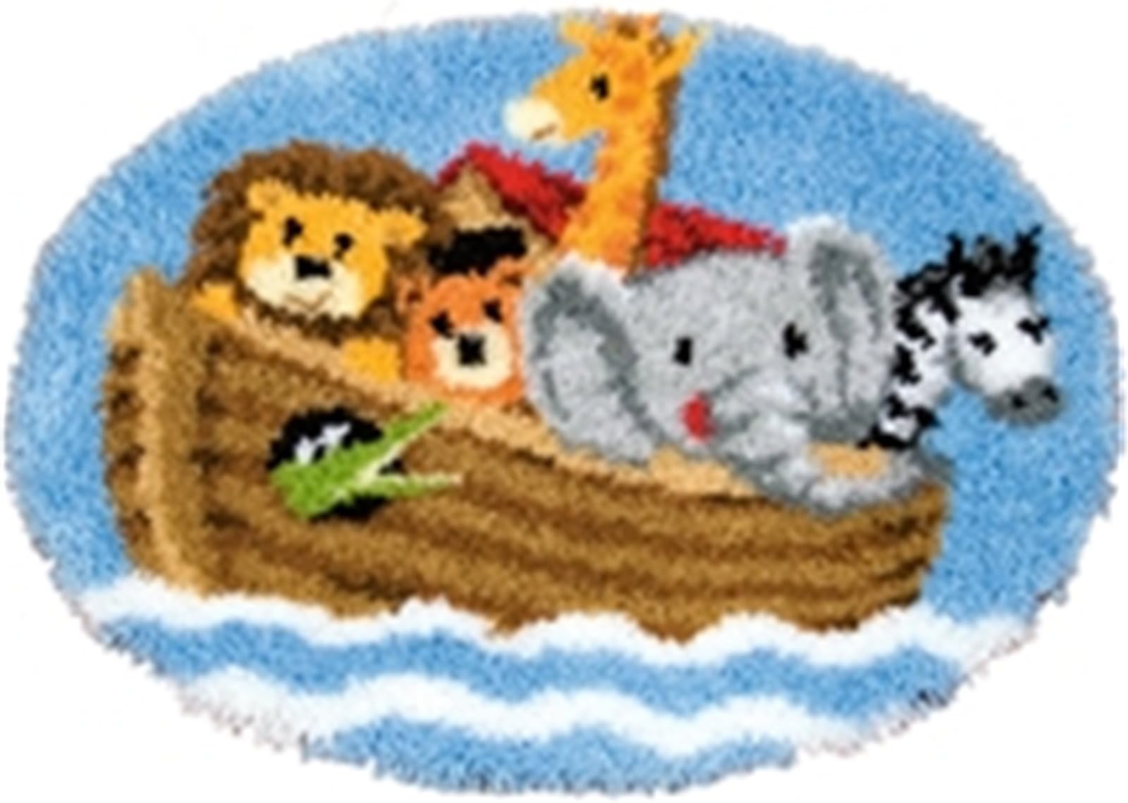 Beyond Your Thoughts New Animal Latch Hook Kit Rug Pattern Printed Sewing Kit Classic Crochet Needlework Craft Shaggy Rug Cute Carpet for Kids Adults