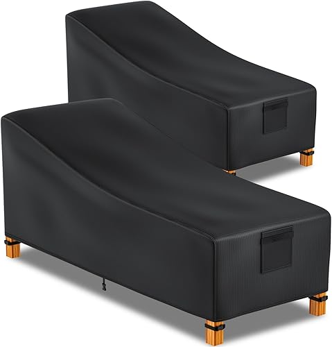 Easy-Going - Funda impermeable para tumbona de patio, resistente a todo tipo de clima, con ventilación de aire, 80 pulgadas de largo x 34 pulgadas