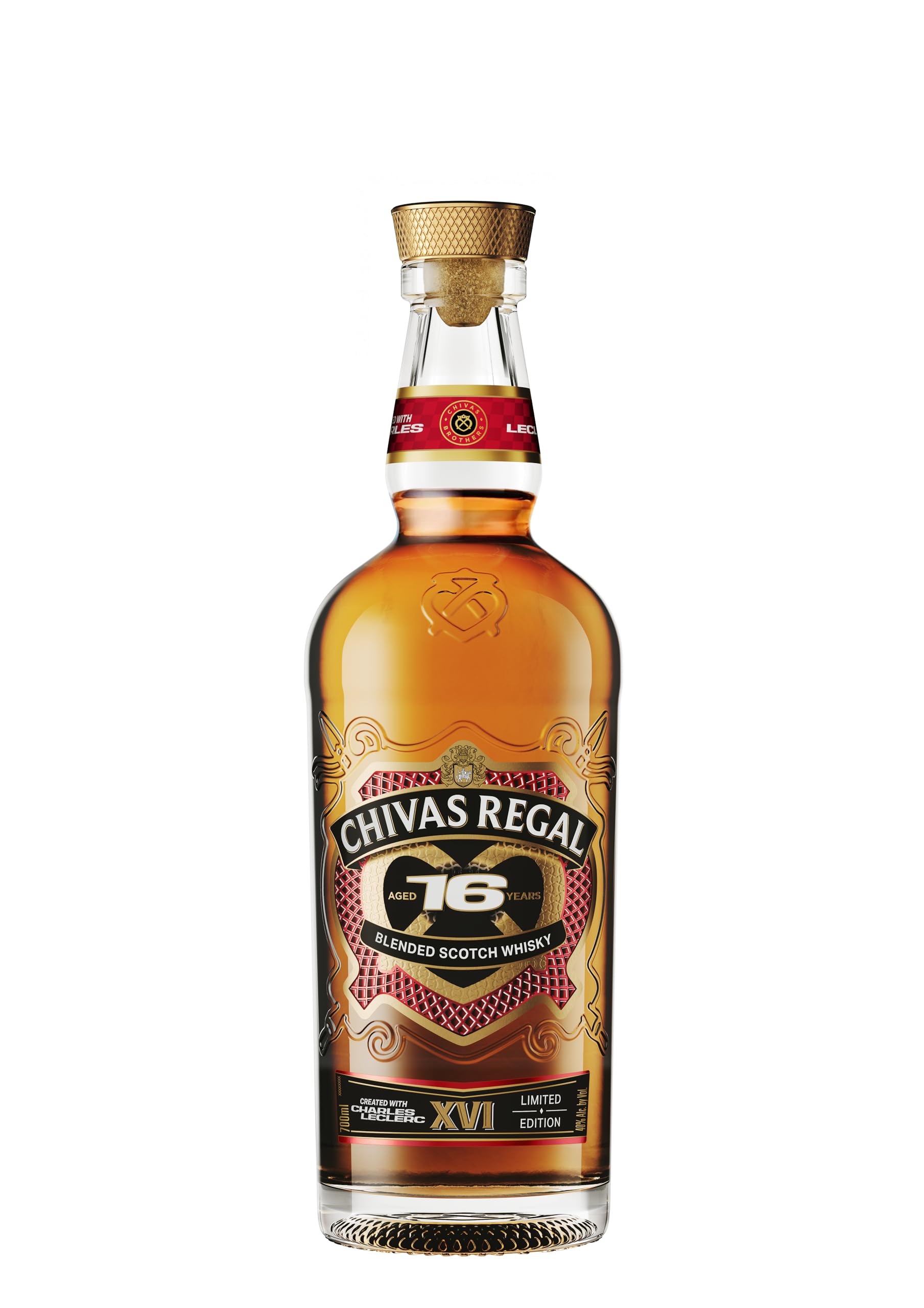 Chivas Regal 16 años Leclerc Edición Limitada Whisky Escocés de Mezcla Premium - 700 ml