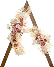 Wedding Arch Flowers, Artificial Flowers for Decoration, Large Flower Swag for Boho Styles Wedding Ceremony Floral Decor - Pack of 2