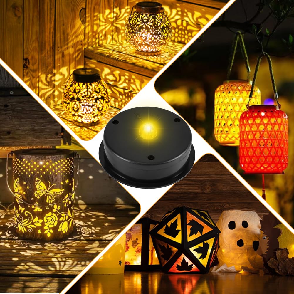 Joycabin 2 sztuki lamp solarnych, zamiennik, górna część 8 cm, z diodami LED, ciepła biel, pokrywa solarna, IP65, wodoszczelna skrzynka na baterie słoneczne, panel słoneczny, część zamienna do lamp