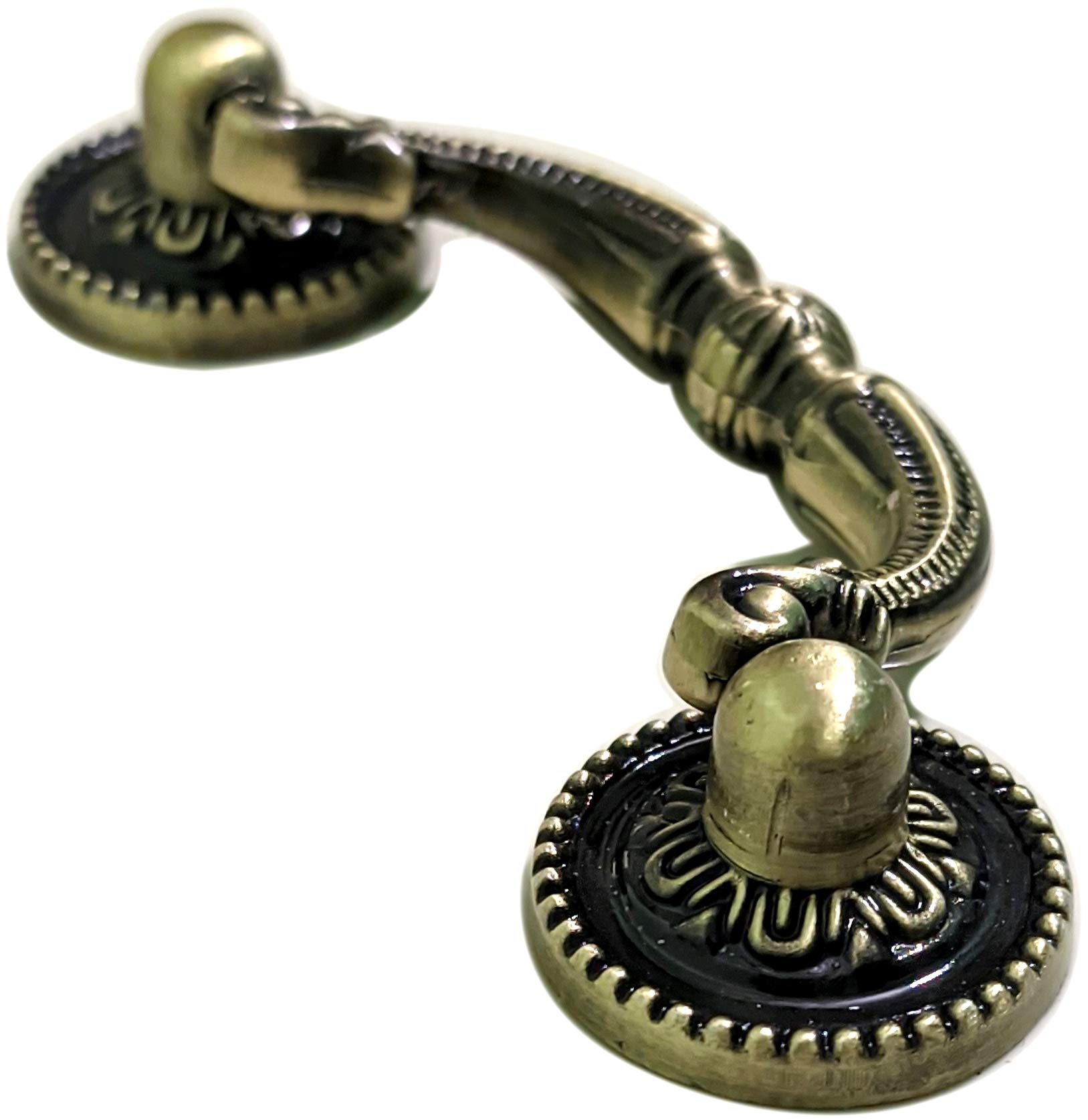 Techlifes Antique Finish Cabinet Door/Drawer Pull Handle Set of 4 (Brownish Yellow) (B08V5LQQ2H) Amazon Price History, Amazon Price Tracker