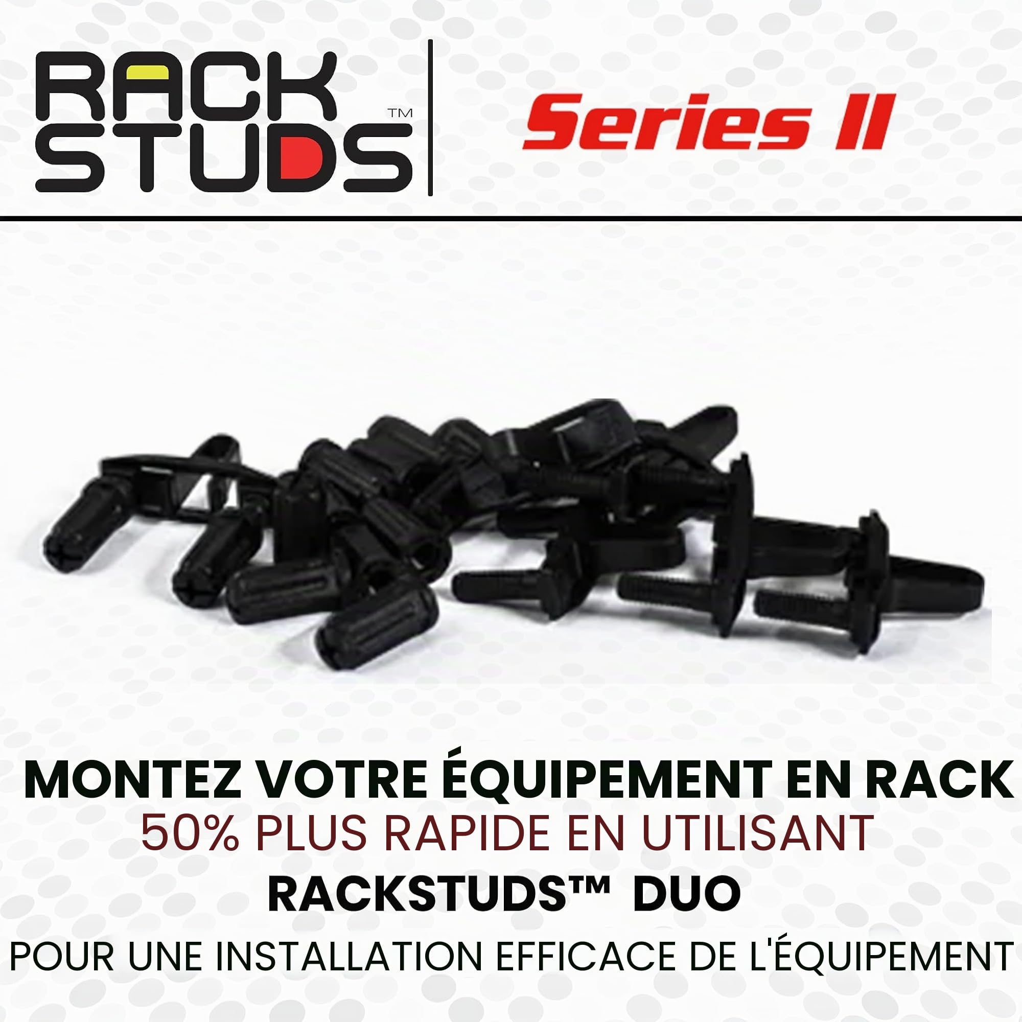 DUO20 Solution de montage en rack 1RU série II - Alternative aux vis et écrous traditionnels ppour rack et vis pour rack de serveur pour l'installation de matériel de serveur - 20 Paquets, Universelle
