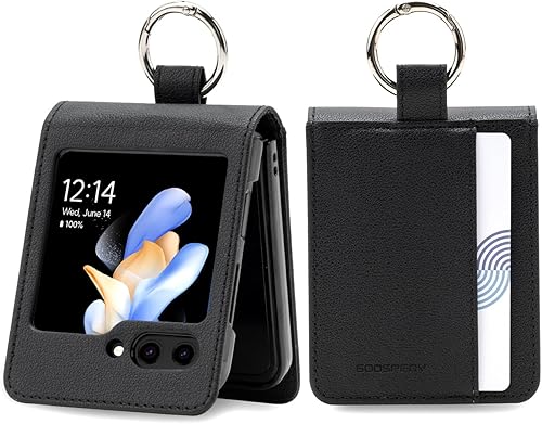 GOOSPERY Agenda básica compatible con Samsung Galaxy Z Flip 5, tarjetero, almacenamiento de bolsillo, piel sintética de alta calidad, funda tipo