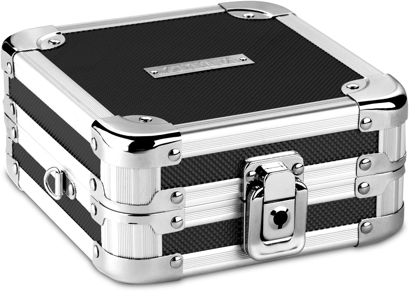 Vaultz Locking CD Wallet, 32 CD Capacity, 3.5 x 8.5 x 6.5 Inches, Black (VZ01103)