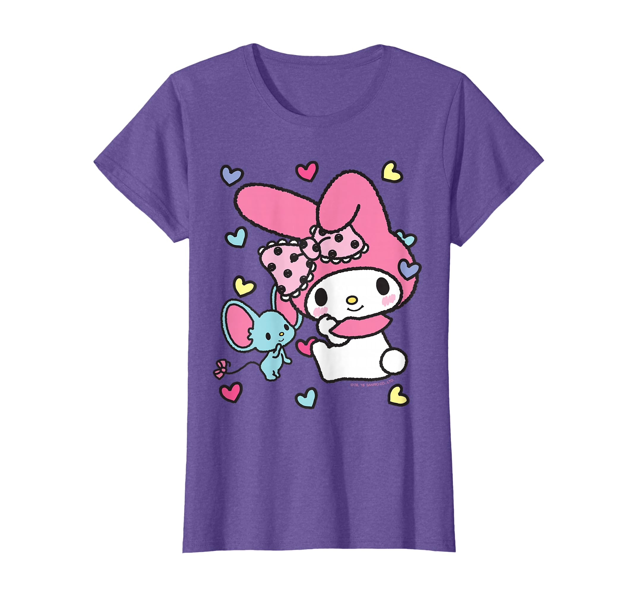 Sanrio My Melody Valentines Cute Love T-Shirt : Amazon.co.uk: Fashion