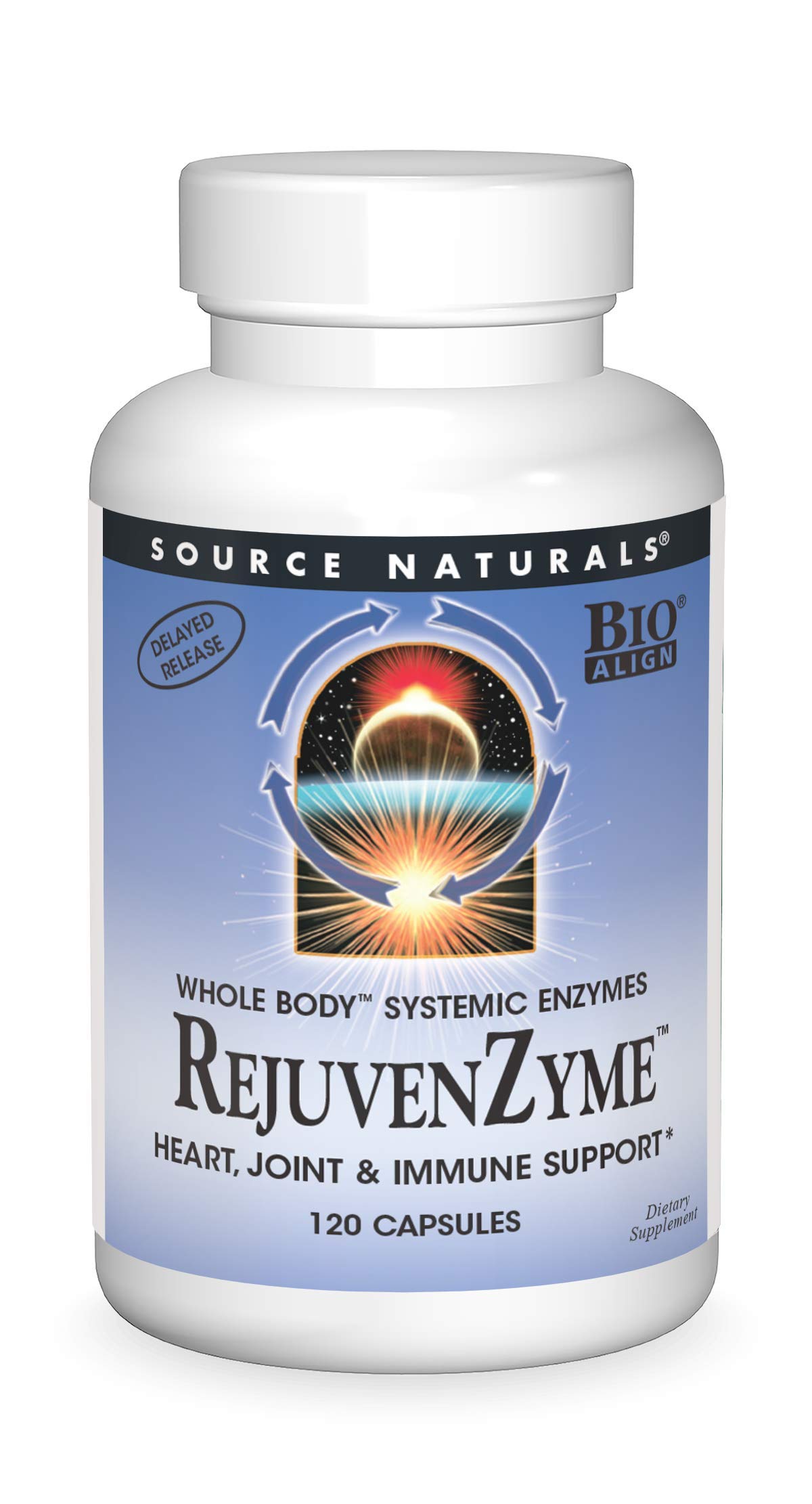 Source Naturals RejuvenZyme - for Heart, Joint & Immune Support - 120 Capsules
