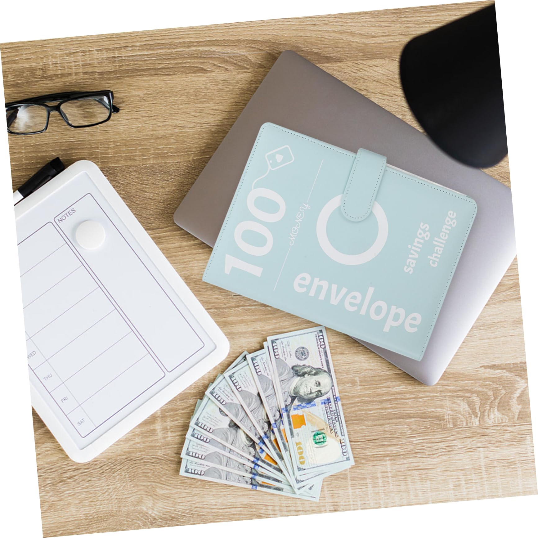 OSALADI 4sets Raccoglitore Denaro Per Raccoglitori Budget Mobili Con Buste Trasparenti Organizzatore Per Risparmiare Contanti e Tenere Traccia Obiettivi Finanziari