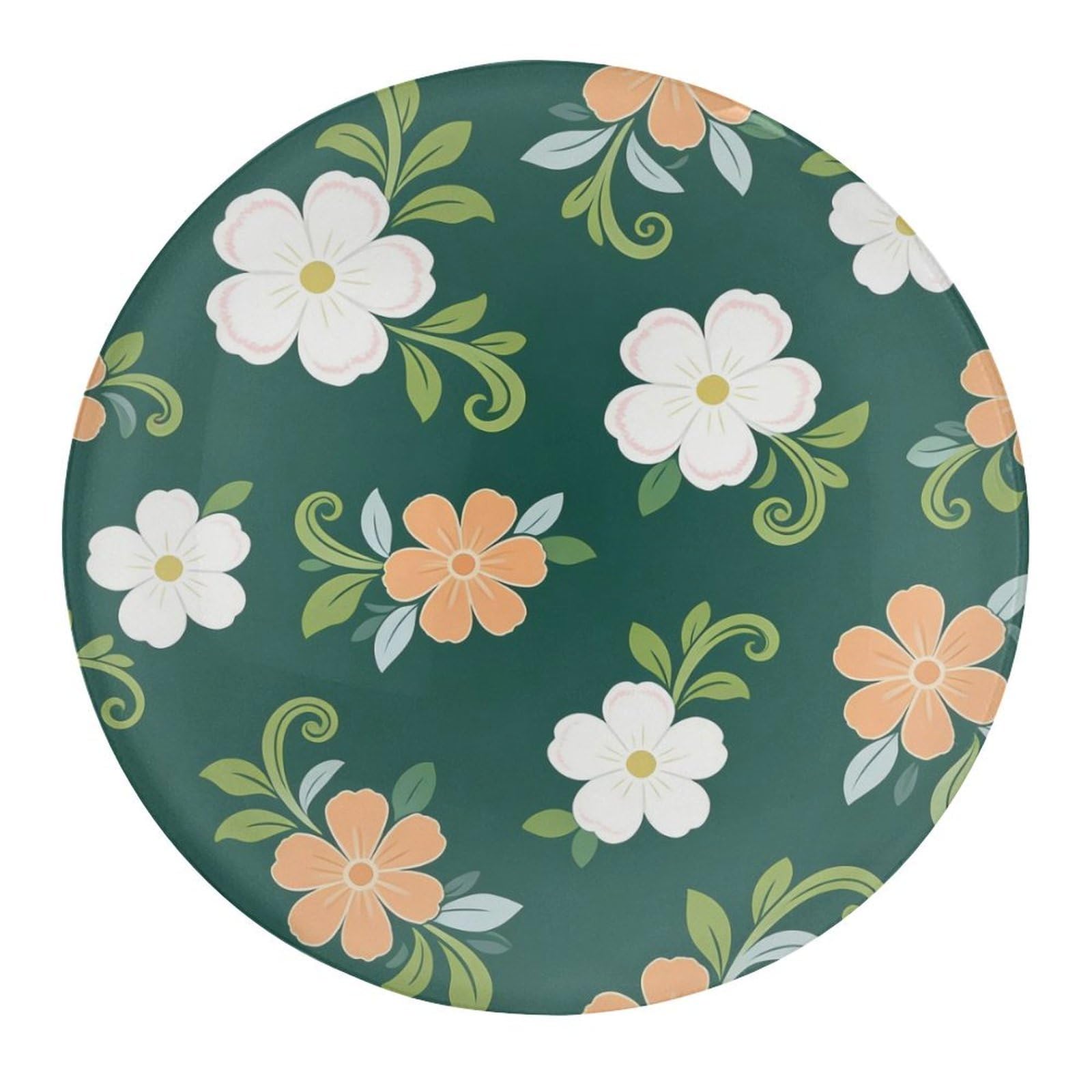 Fekiloot Style Dense Floral Pattern Refrigerator Magnet Fridge Magnet4 Pcs