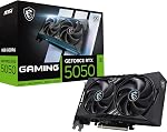 MSI GeForce RTX 5050 8G Jeu OC Carte graphique - RTX 5050 GPU, 8GB GDDR6 (20Gbps/128-bit), PCIe 5.0 - Jumeau FROZR 10 (2 x STORMFORCE Ventilateur) - HDMI 2.1b, DisplayPort 2.1b